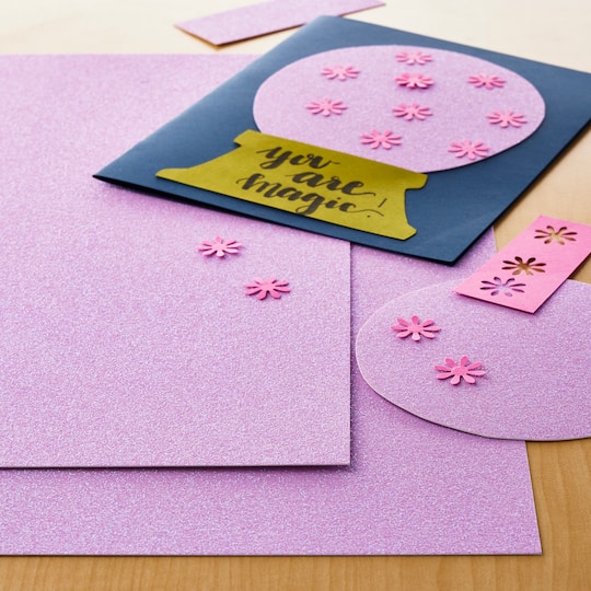30 Pack: Sugar Plum Glitter Paper by Recollections™, 12" x 12"